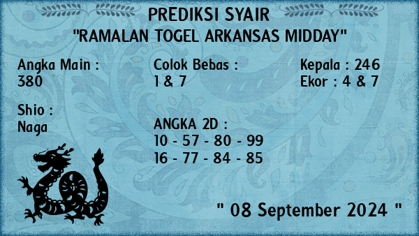 Prediksi Arkansas Midday