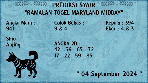 Prediksi Maryland Midday