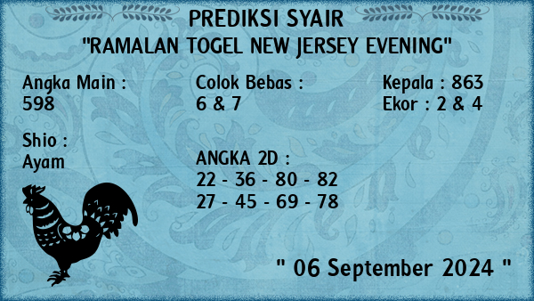 Prediksi New Jersey Evening