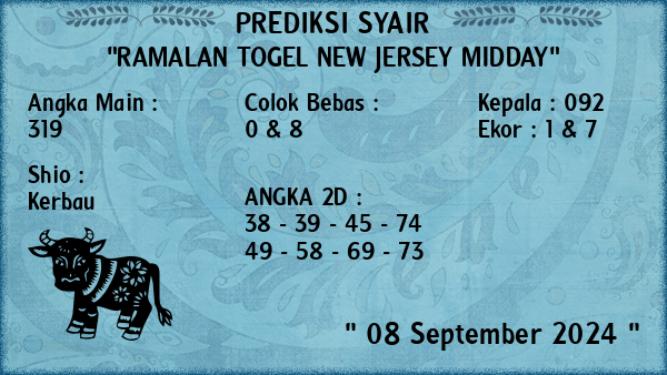 Prediksi New Jersey Midday