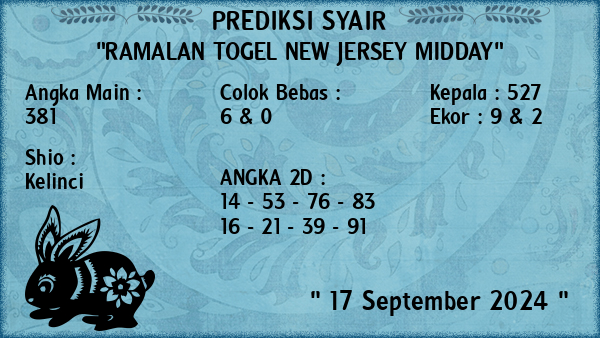 Prediksi New Jersey Midday