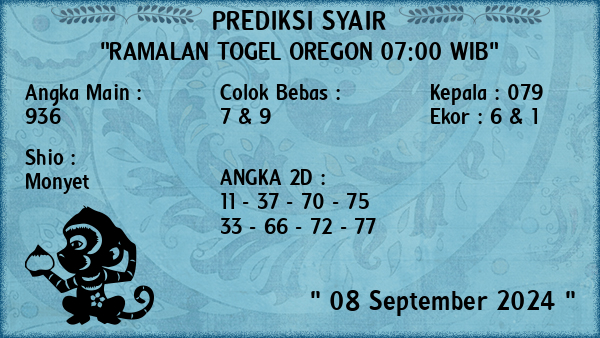 Prediksi Oregon 07:00 WIB