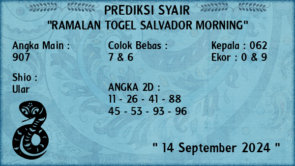 Prediksi Salvador Morning