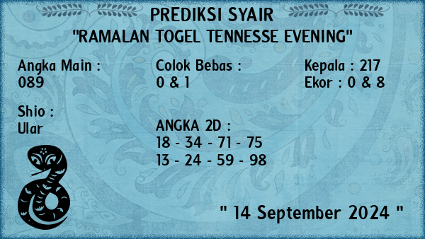 Prediksi Tennesse Evening