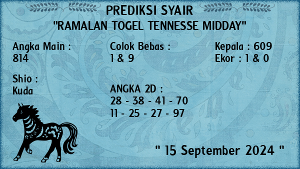 Prediksi Tennesse Midday