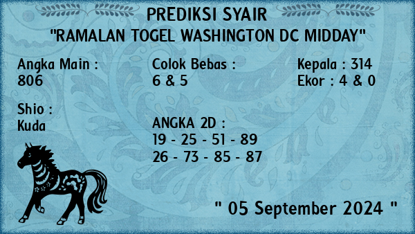 Prediksi Washington Dc Midday